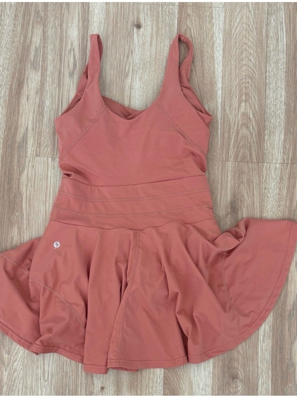 POPFLEX twirl active dress coral